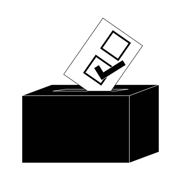 투표 아이콘의 상자 — 스톡 벡터