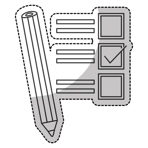 Lista de verificación con marca de verificación — Archivo Imágenes Vectoriales