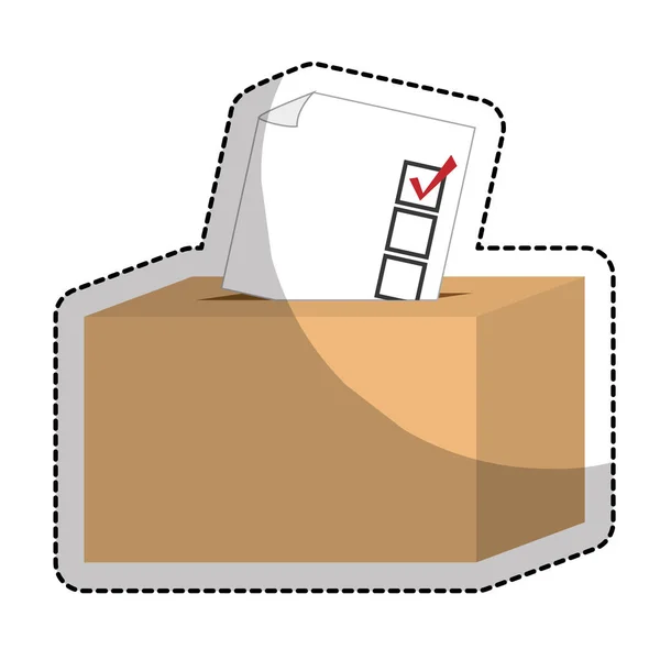 Box of vote icon — Stock Vector