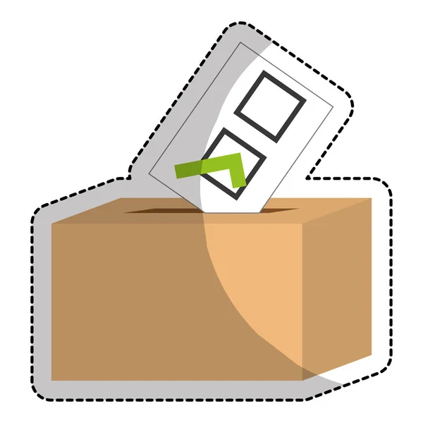 Ícone de caixa de voto —  Vetores de Stock