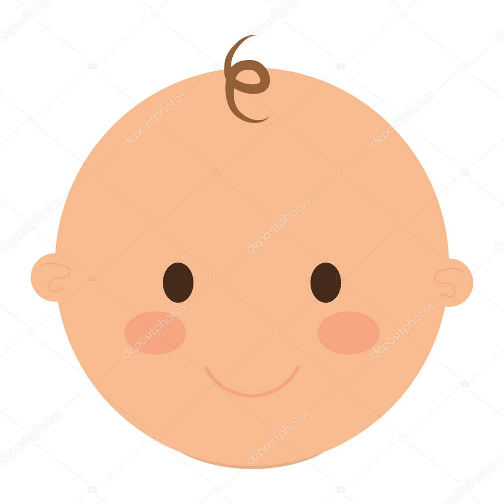 Download Cute baby face icon — Stock Vector © djv #137299570