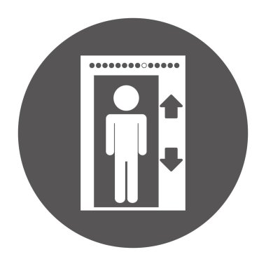 Asansör amblemi simge görüntüsü