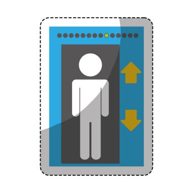 Asansör amblemi simge görüntüsü