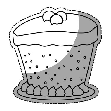 süslenmiş Kek pasta simge görüntüsü