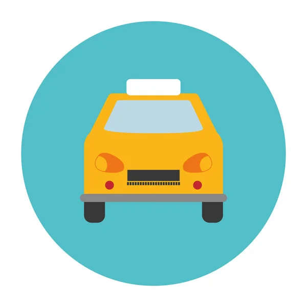 Obrázek ikony auto taxi — Stockový vektor