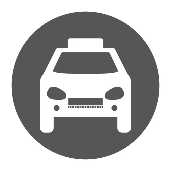 Taxi bilen ikonbild — Stock vektor