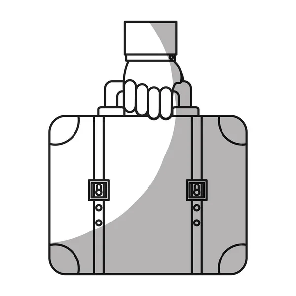 Gambar ikon perjalanan bagasi - Stok Vektor