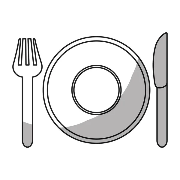 Immagine icona di rappresentazione ristorante — Vettoriale Stock