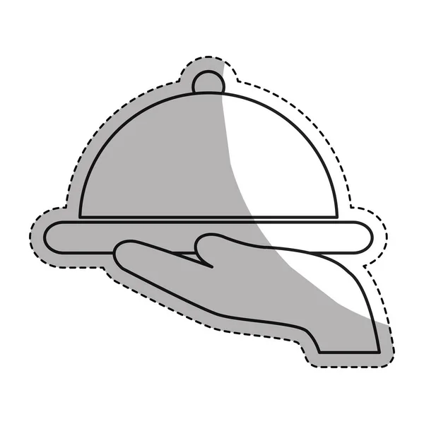 Restaurant vertegenwoordiging pictogramafbeelding — Stockvector