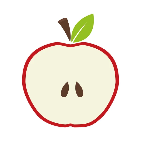 Ícone de maçã imagem — Vetor de Stock