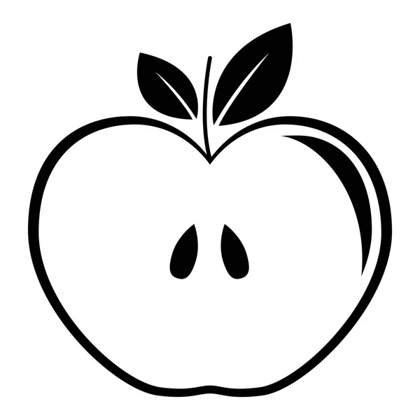 Ícone de maçã imagem — Vetor de Stock