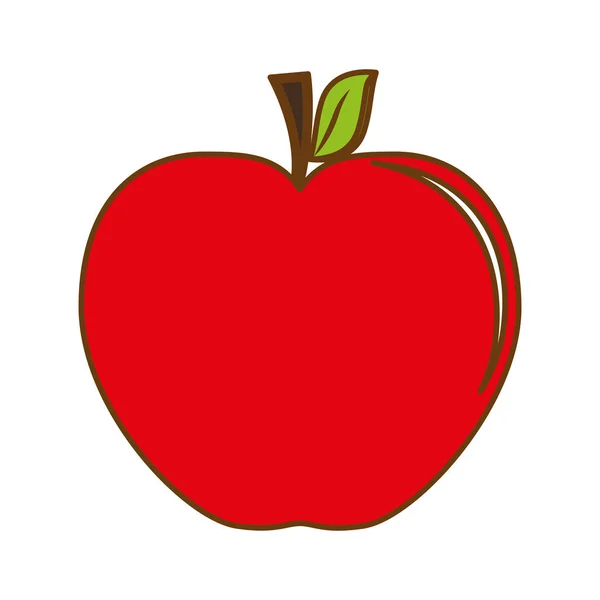 Imagen icono de manzana — Vector de stock