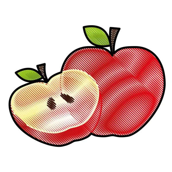 Imagen icono de manzana — Archivo Imágenes Vectoriales