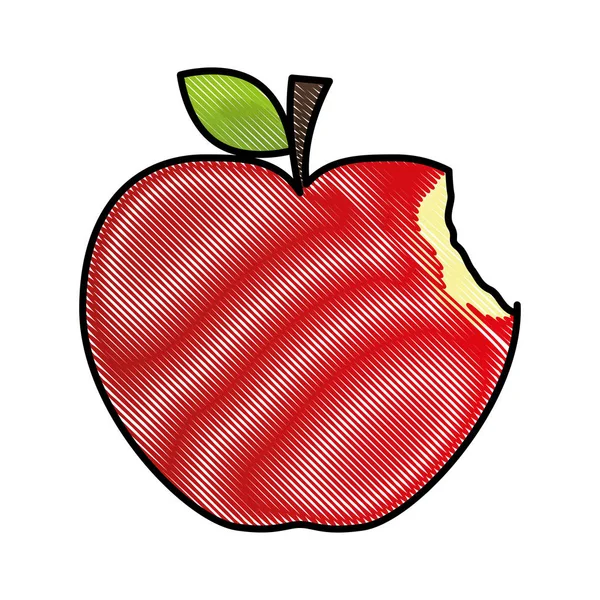 Icône pomme image — Image vectorielle