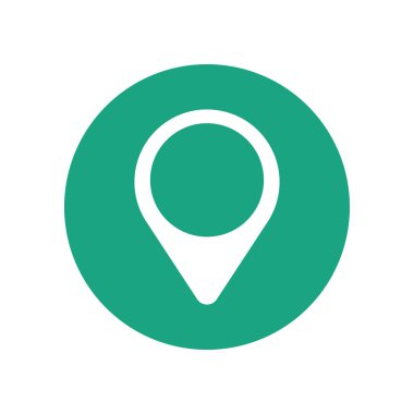 İşaretçi harita yer yeşil daire