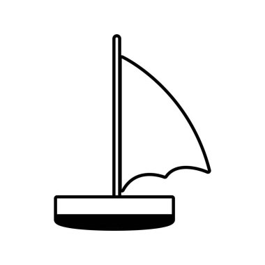 Yelkenli rekreasyon seyahat hattı