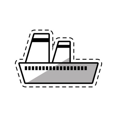 Cruise Gemi seyahat deniz gölge