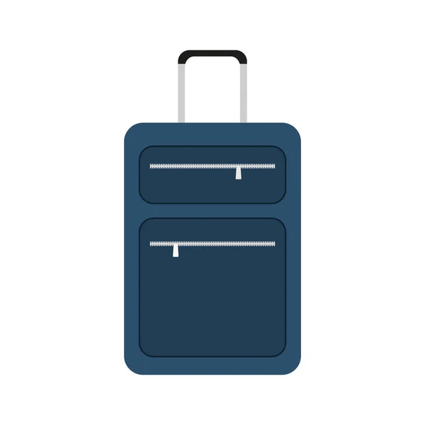 Sprzęt podróży walizka niebieski — Wektor stockowy