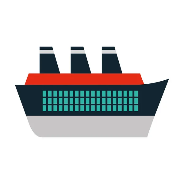Viagem de passageiros de cruzeiro marítimo — Vetor de Stock