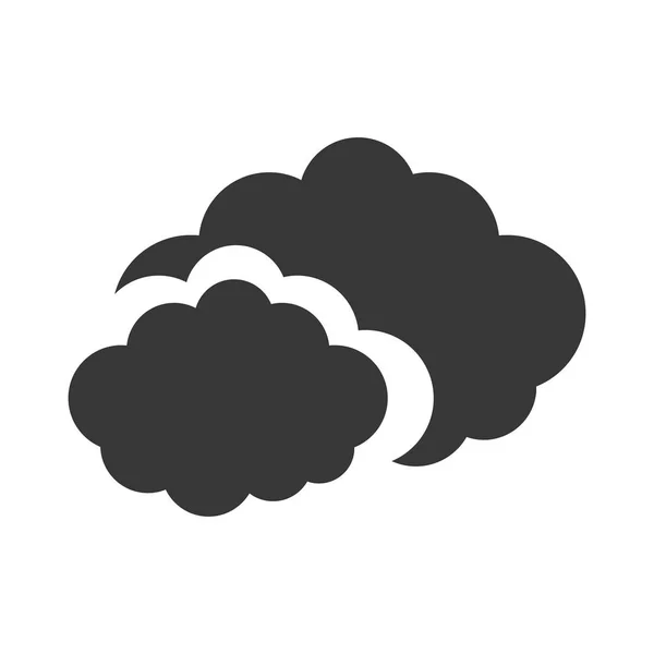 Gri seyahat bulut hava kavramı — Stok Vektör