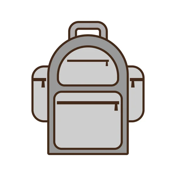 Dovolená cestovní batoh kreslený — Stockový vektor