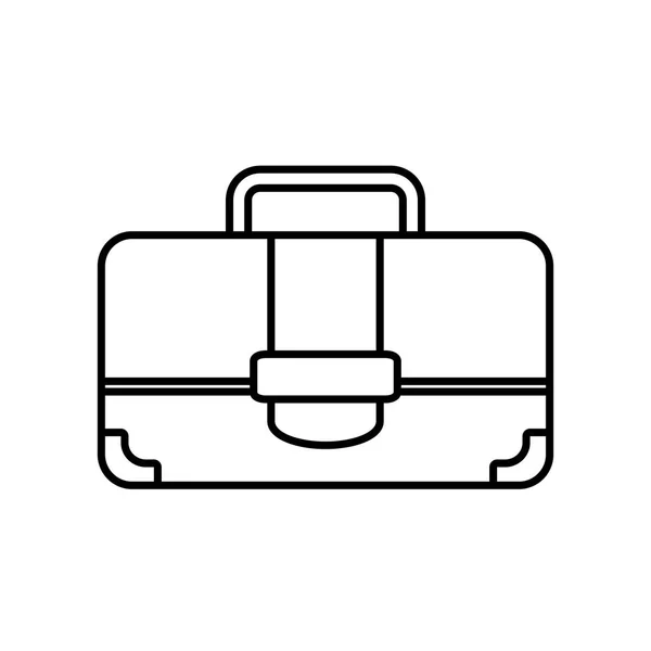 Portefeuille valise voyage business line — Image vectorielle