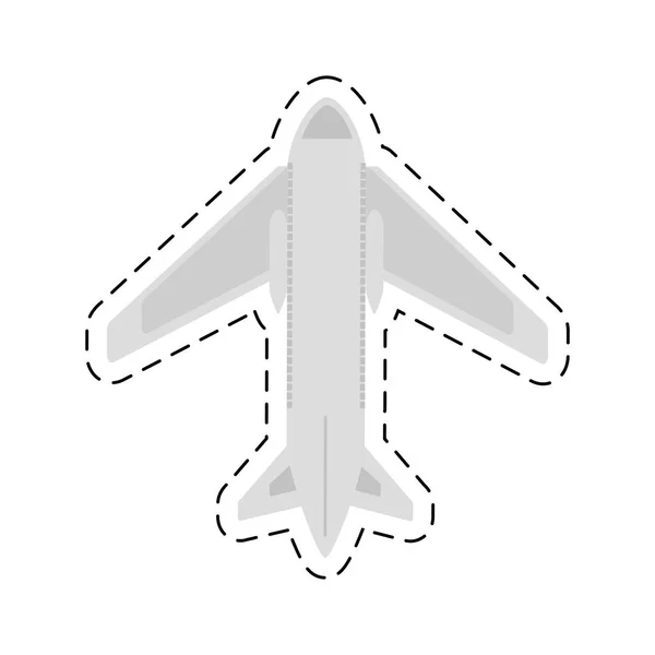 Airplane cestování obchodní dovolená titulek — Stockový vektor