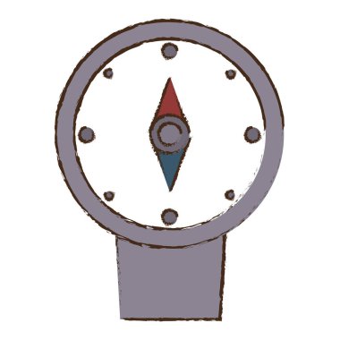 Pusula konumu gps seyahat Renk eskiz