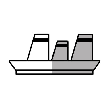 Cruise Gemi seyahat deniz yolu gölge