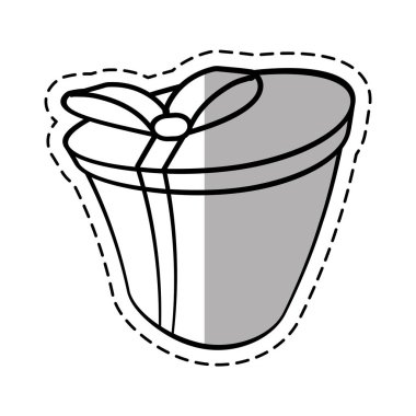 hediye kutusu şerit şenlikli linea gölge yuvarlak