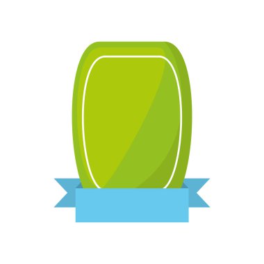 yeşil kalkan boş mavi şerit