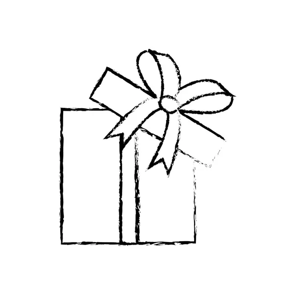 Открыть набросок коробки с подарками — стоковый вектор