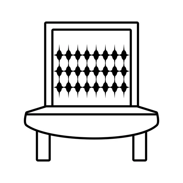 Диван мебель дома расслабиться очертания — стоковый вектор