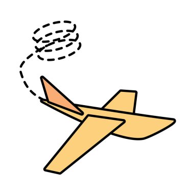 Kağıt Uçak başlangıç noktalı sembolü satır yukarı