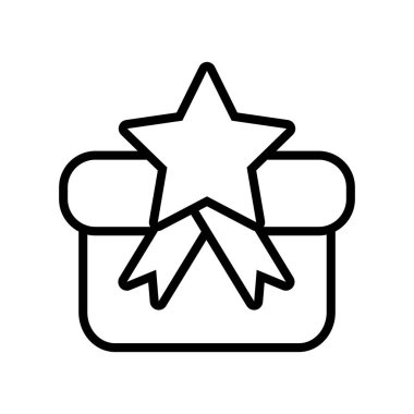 hediye kutusu yıldız şerit mevcut anahat