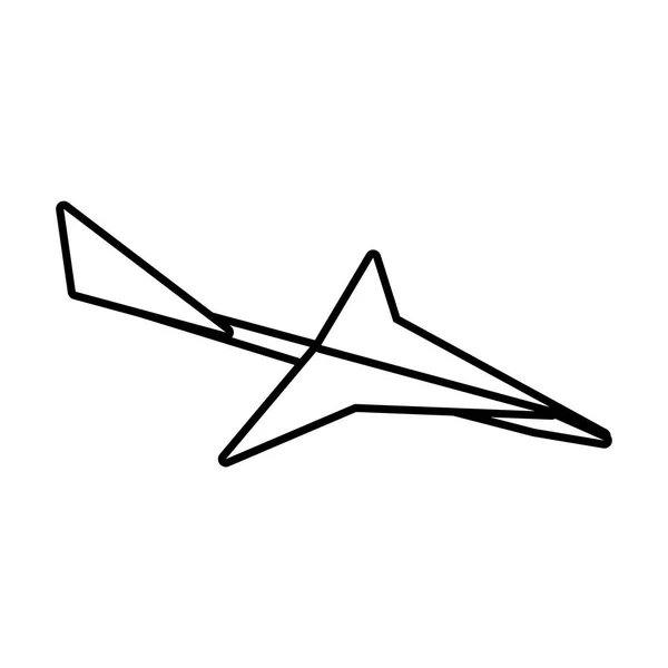 纸飞机创意图标大纲 — 图库矢量图片