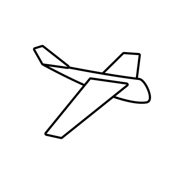 Kağıt Uçak projesi yenilik anahat — Stok Vektör