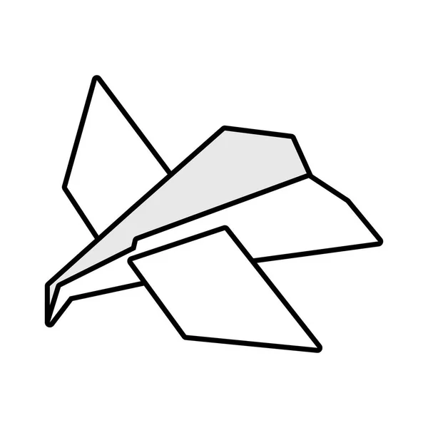 Idea de avión de papel innovación esbozar — Vector de stock