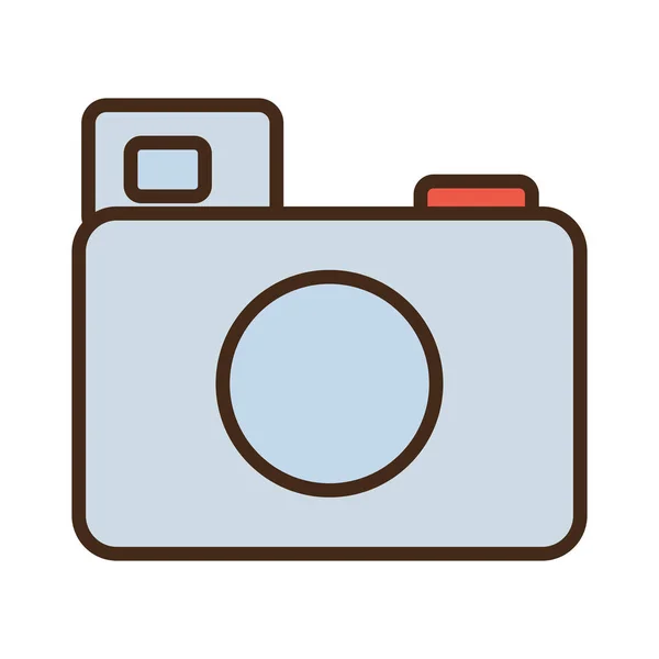 Desenho animado foto câmera imagem ícone — Vetor de Stock