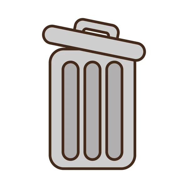 Σκουπίδια κινουμένων σχεδίων μπορεί να web πληροφορίες σκουπίδια — Διανυσματικό Αρχείο