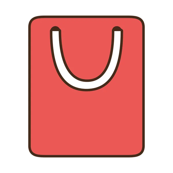 Мультяшна сумка подарунковий паперовий магазин онлайн символ — стоковий вектор
