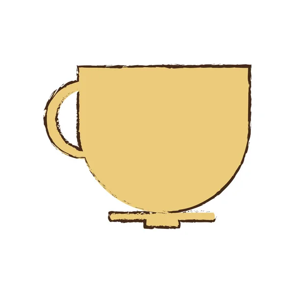 Taza de café té chocolate boceto caliente — Archivo Imágenes Vectoriales