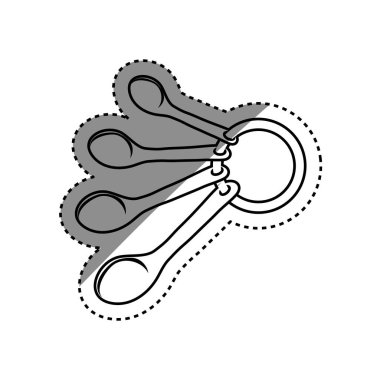 kaşık ölçme izole