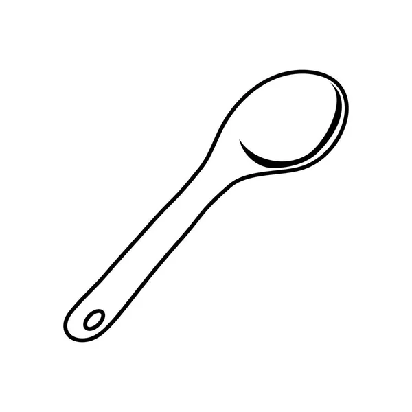 孤立的测量勺子 — 图库矢量图片