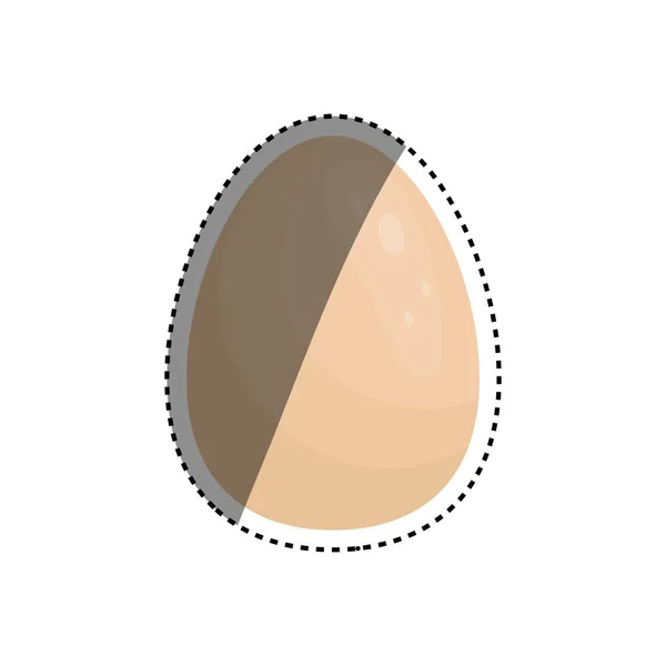 Huevo de gallina aislado — Vector de stock