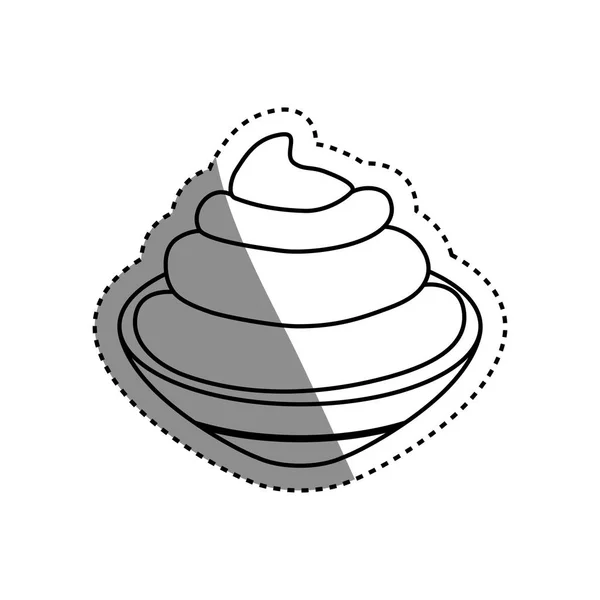 Crème Chantilly isolée — Image vectorielle