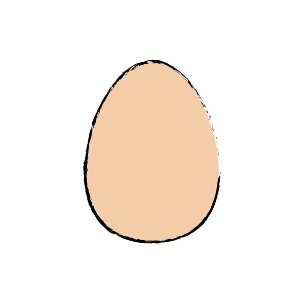 Huevo de gallina aislado — Vector de stock