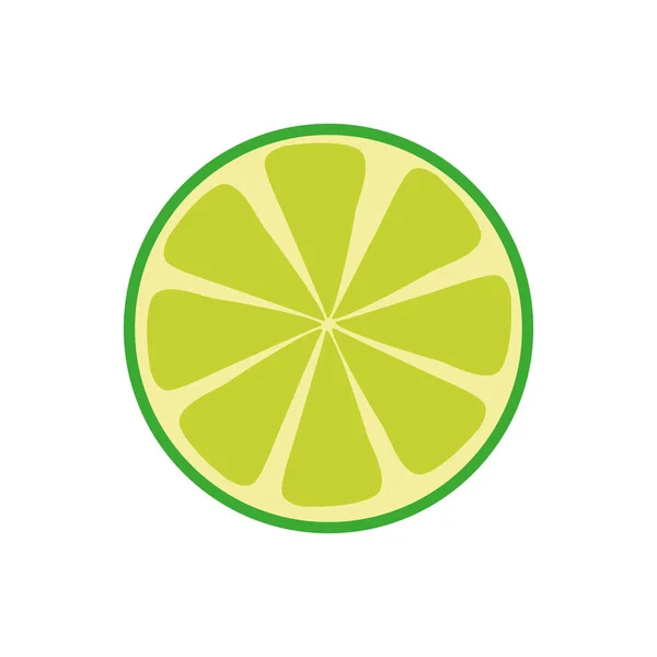 Fruta cítrica de limón — Vector de stock