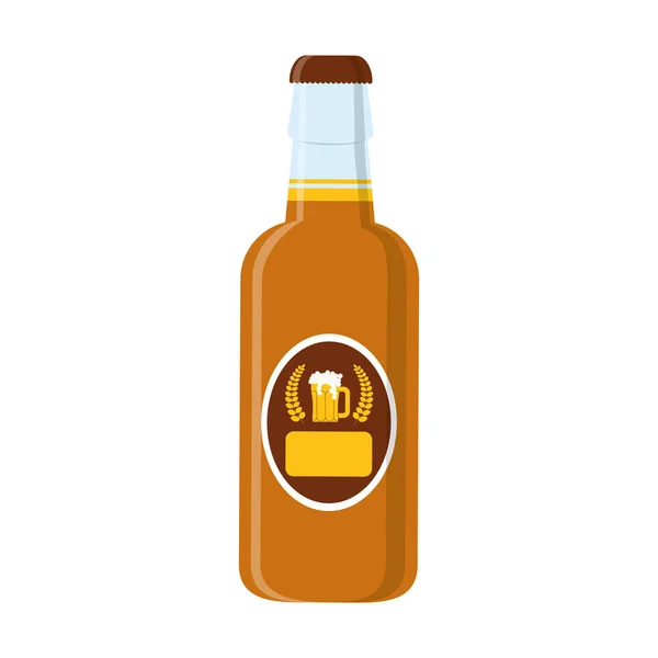 Botella de cerveza — Vector de stock