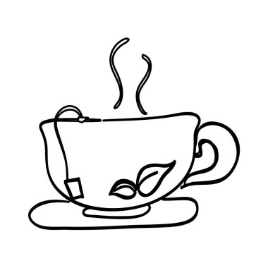 Lezzetli çay bardağı